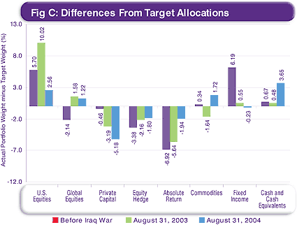 Differences From Target Allocations